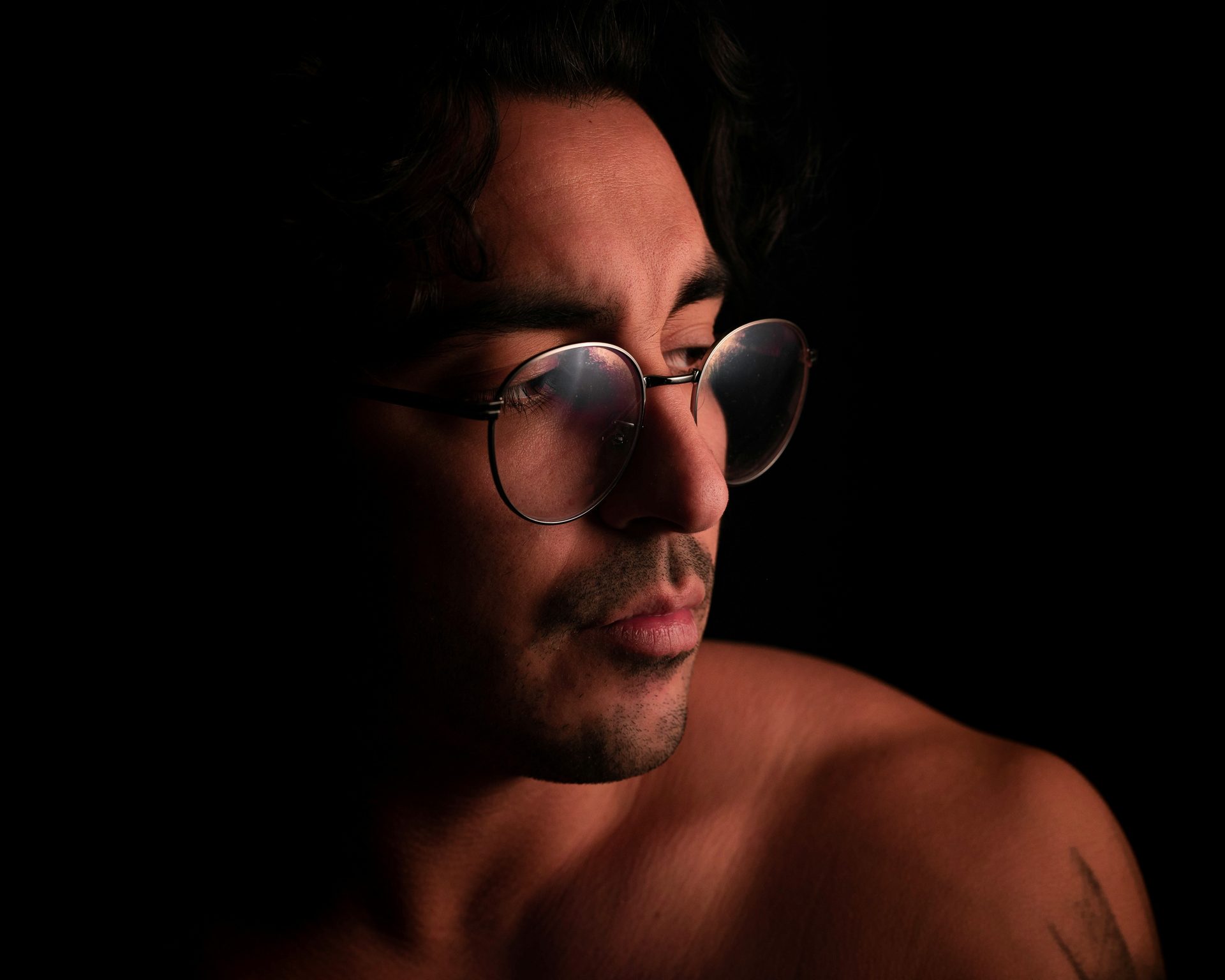 Studio portrait photography — refined lighting, elegant composition