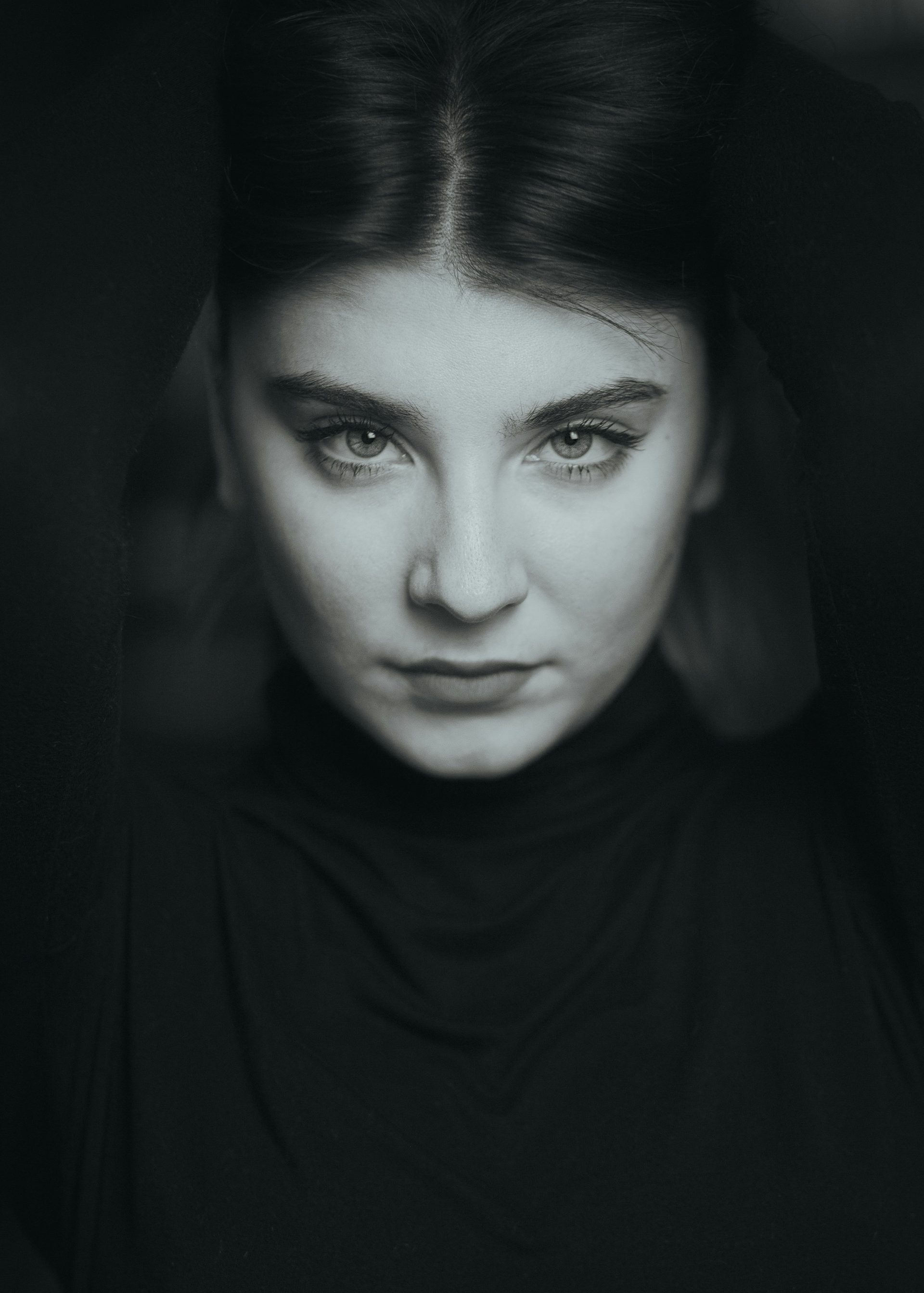 Professional headshot studio session
